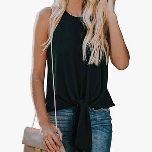 New Black Halter top